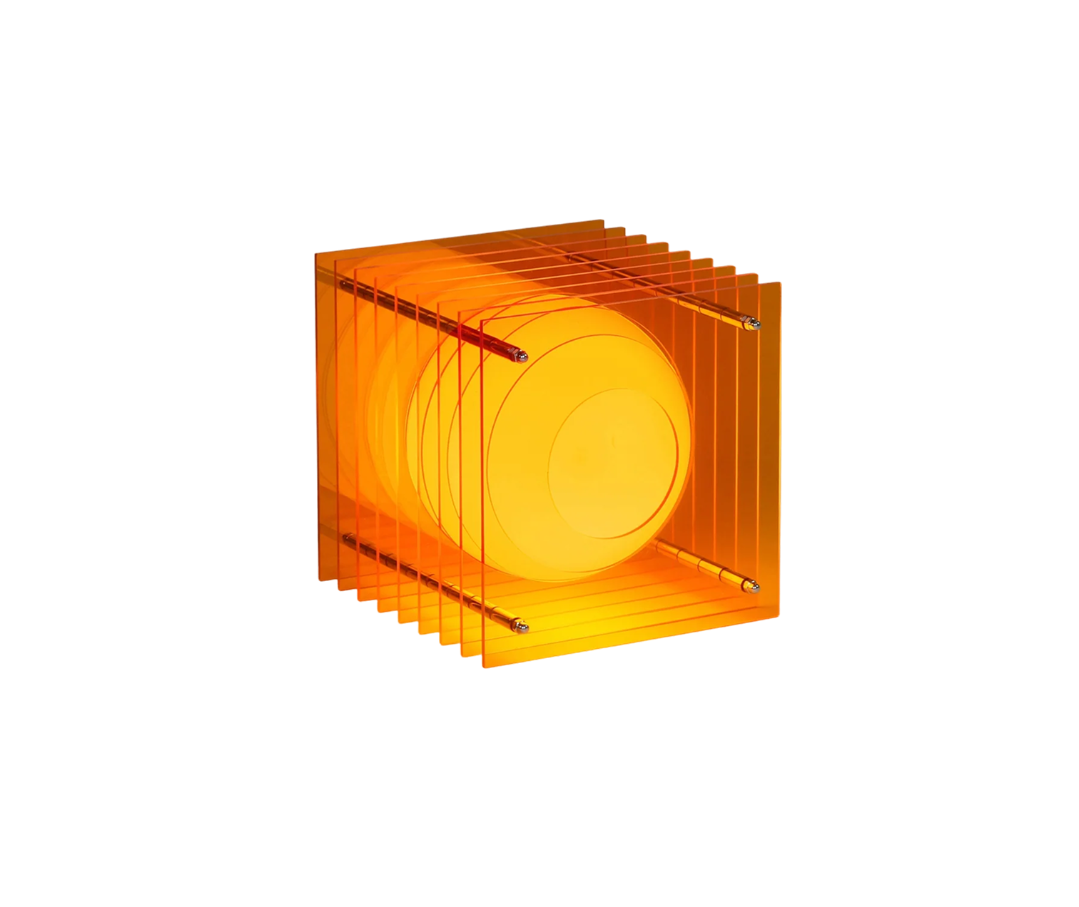 Lớp small square in orange acrylicLớp small square in orange acrylic